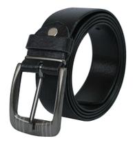 Cinto Belt Largo Masculino Social Couro Preto 3,5Cm M G GG Cinto Belt Largo Masculino Social Couro Preto 3,5Cm M G GG