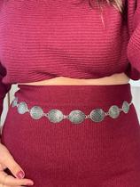 Cinto bodychain Boho tendencia inverno outono na cor prata com pingentes feito a mão Cinto bodychain Boho tendencia inverno outono na cor prata com pingentes feito a mão