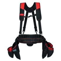 Cinto bolsa suspenso cor preto vermelho carpiteira eletricista - Opsshopping