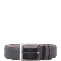 Cinto Bruno em Couro com Fivela de Metal Bauarte