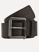 Cinto Calvin Klein Jeans Couro Roller Logo Marrom Café Cinto Calvin Klein Jeans Couro Roller Logo Marrom Café