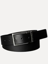 Cinto Calvin Klein Jeans Masculino Double Face CK Logo Preto