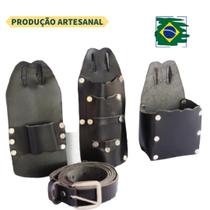 Cinto Carpinteiro 4 peças em couro legitimo