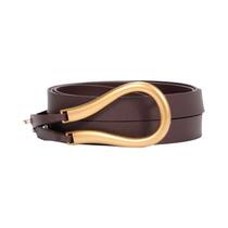 Cinto Casual De Luxo Feminino De Alta Qualidade Com Fivela Em Forma De Ferradura Grande, Cinto De