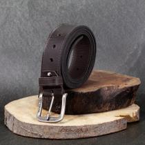Cinto Casual Masculino de Couro Fivela Ajustável Estilo Clássico Sofisticado