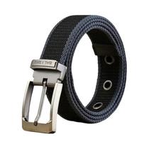 Cinto Casual Masculino De Tecido Canvas Com Furos E Listras Para Jeans Moda HB072 Cinto Casual Masculino De Tecido Canvas Com Furos E Listras Para Jeans Moda HB072