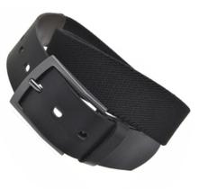 Cinto casual masculino em couro e elastano ajustável