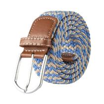 Cinto Casual Unissex De Tecido Elástico Expansível De 120cm Com Fivela De Pino Para Homens E