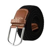 Cinto Casual Unissex De Tecido Elástico Expansível De 120cm Com Fivela De Pino Para Homens E