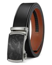 Cinto CHAOREN: cinto de couro com catraca para homens, ajuste personalizável