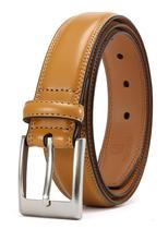 Cinto CHAOREN em couro genuíno para homens, 3 cm, preto formal