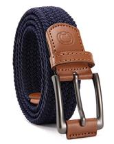 Cinto CHAOREN Stretchy Web Elastic Braided Golf para homens, preto