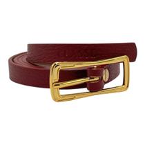 Cinto Classe Couro Feminino Fino Fivela Quadrada CF166 Cinto Classe Couro Feminino Fino Fivela Quadrada CF166