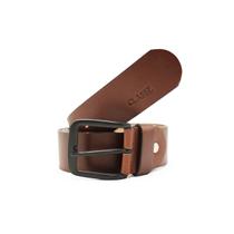 Cinto Classe Couro Legítimo Masculino Marrom Casual Tamanho Ajustável CM83