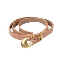 Cinto Classe Feminino Fino De Couro Cf165 Tan
