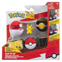 Cinto Clip Pokebola Pokémon Pikachu Piscando Figura Pokemon
