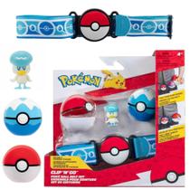 Cinto Com 2 Bokebolas e 1 Boneco Figura Quaxly Poke Ball - Sunny