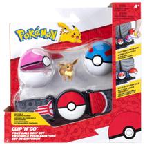 Cinto Com Boneco Eevee E 2 Pokébolas - Pokémon Cinto Com Boneco Eevee E 2 Pokébolas - Pokémon