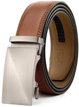 Cinto com catraca de couro Belt CHAOREN para homens - ajuste personalizável