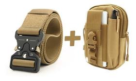 Cinto Com Fivela De Engate Rápido e Pochete