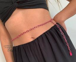 Cinto corporal cinto de corpo Bodychain corrente rosa
