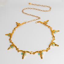 Cinto Corrente Feminino Country Fivela Cabeça De Touro Cinto Corrente Feminino Country Fivela Cabeça De Touro