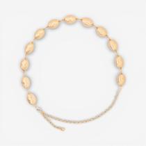 Cinto Corrente Oval Feminino Dourado