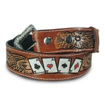Cinto Country Cavalgada Rodeio Cowboy Preto Marrom Baralho