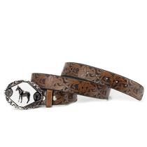 Cinto Country com Fivela de Mula Estilo Rodeio Masculino Feminina