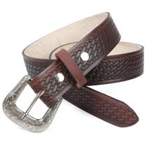 Cinto Country Couro Legitimo Tradicional Balaio Fivela Removível Masculino