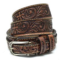 Cinto Country Em Couro Atrevidus Traiado Masculino Feminino