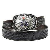 Cinto Country Em Couro Nossa Senhora Masculino e Feminino Atrevidu's Cinto Country Em Couro Nossa Senhora Masculino e Feminino Atrevidu's