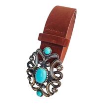 Cinto Country Feminino Camurça Fivela Decorada Boho Vintage Cinto Country Feminino Camurça Fivela Decorada Boho Vintage