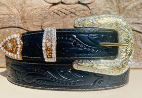 cinto country feminino fivela cor ouro