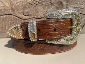 cinto country feminino fivela cor ouro