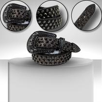 Cinto Country Feminino Plus Size Pedraria Strass Luxo