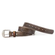 Cinto Country Floral Feminino Couro Entalhado Para Cowgirls