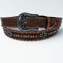 Cinto Country Masculino Bordado Cruz Oklahoma Country New