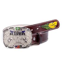 Cinto Country Masculino Couro Fivela Western Pro Rodeo Cinto Country Masculino Couro Fivela Western Pro Rodeo