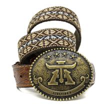 Cinto Country Masculino em Couro Legítimo+Tecido Moderno Exclusivo da Marca Atrevidu's Country Cinto Country Masculino em Couro Legítimo+Tecido Moderno Exclusivo da Marca Atrevidu's Country
