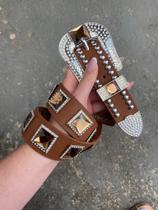 Cinto country pedraria strass