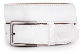 Cinto Couro 100% Legítimo Branco Para Profissionais Da Saúde