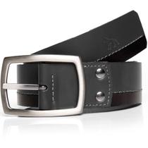 Cinto Couro Acostamento Dual Line Pr25 Preto Masculino Cinto Couro Acostamento Dual Line Pr25 Preto Masculino