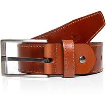 Cinto Couro Acostamento Square Pr25 Marrom Masculino Cinto Couro Acostamento Square Pr25 Marrom Masculino