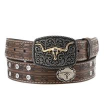Cinto Couro Country Rodeio com Detalhes Fivela Artesanal Masculino Feminino