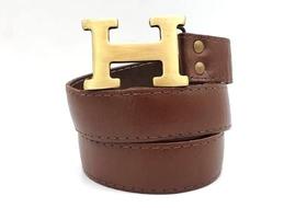 Cinto couro feminino H social esporte MA172