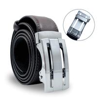Cinto Couro Masculino Social Catraca Fivela Automática