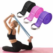 Cinto de Alongamento para Yoga Pilates Faixa Strap - Reabilitação Fisioterapia