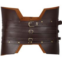 Cinto de armadura SSDH Medieval Wide Leather Steampunk Brown Cinto de armadura SSDH Medieval Wide Leather Steampunk Brown