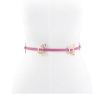 Cinto de Borboleta em Metal e Couro May Bauarte